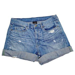Genetic The Billy Light Wash Denim Button Fly Cuffed Shorts Size 30